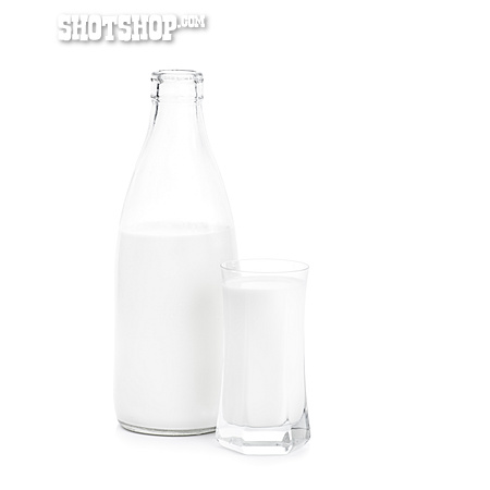 
                Milchflasche, Milchglas                   