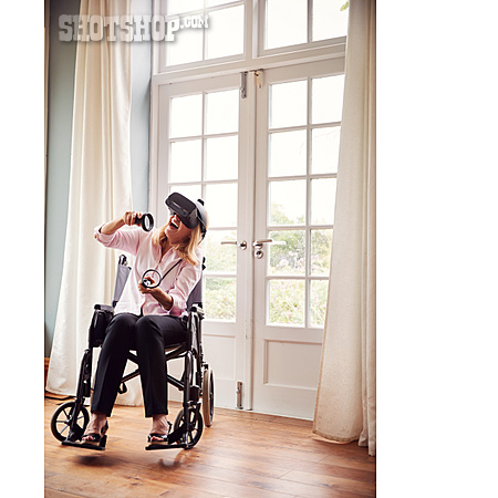 
                Rollstuhl, Gehbehindert, Computerspiel, Simulation                   