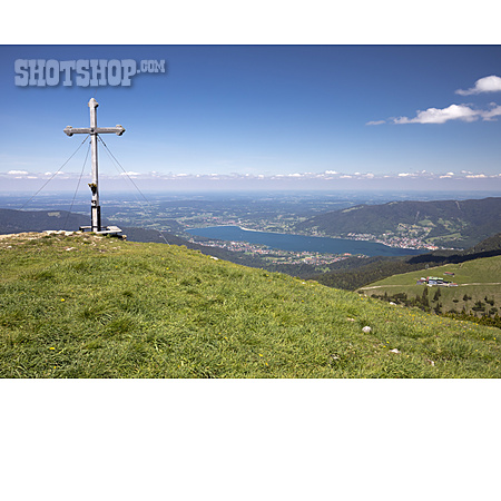 
                Gipfelkreuz, Hirschberg, Tegernseer Berge                   
