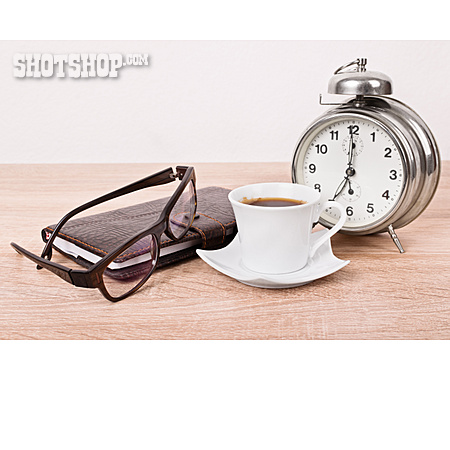 
                Espresso, Morgens, Terminkalender, Termindruck                   