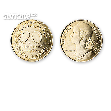 
                Münze, Franc, 20 Centimes                   