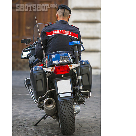 
                Motorrad, Polizist, Carabinieri                   