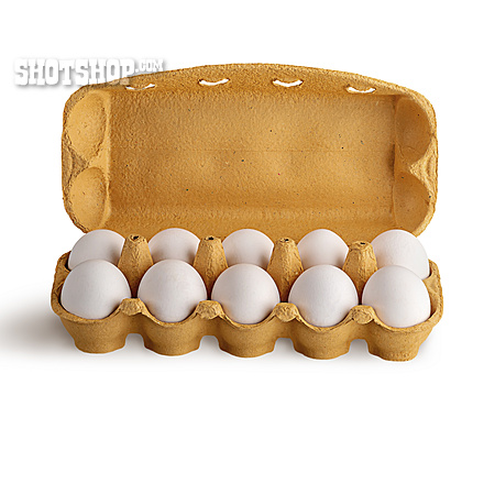 
                Hühnerei, Eierkarton, Eierschachtel                   