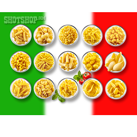
                Pasta, Italienische Küche, Nudelsorte                   