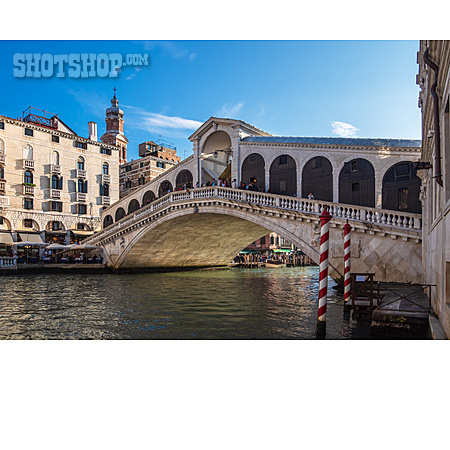 
                Kanal, Venedig, Rialtobrücke                   