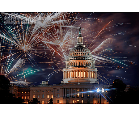 
                Feuerwerk, Kapitol, Washington D.c.                   
