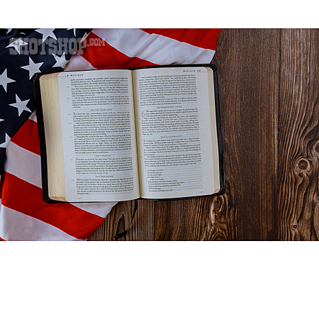 
                Usa, Nationalflagge, Bibel                   