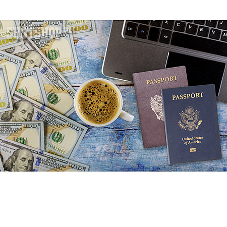 
                Reisepass, Dollar, Staatsbürgerschaft                   