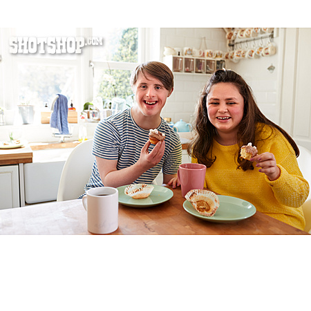
                Couple, Domestic Life, Disability, Down Syndrome                   