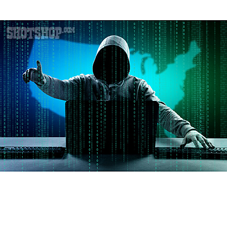 
                Hacker, Computerkriminalität, Cybercrime                   