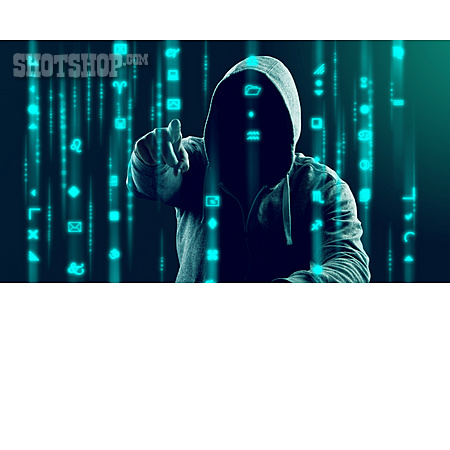 
                Fingerzeig, Angriff, Hacker, Anonym                   
