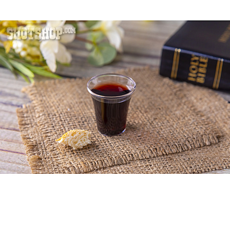 
                Christentum, Eucharistie, Brot Und Wein                   