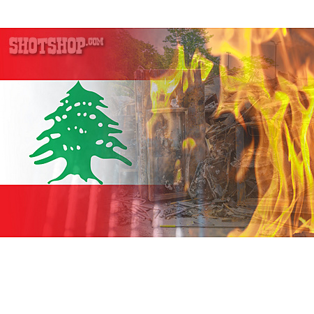 
                Zerstörung, Explosion, Libanon                   