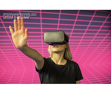
                Virtuelle Realität, Computerspiel, 3d-brille                   