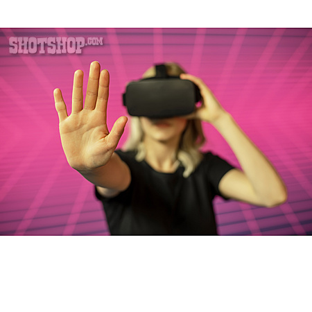 
                Virtuelle Realität, Stopp, Simulation                   