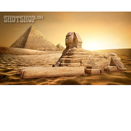 
                Weltkulturerbe, Sphinx, Große Sphinx Von Gizeh                   