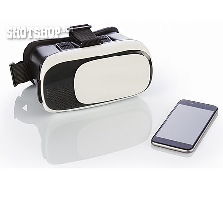 
                Virtuelle Realität, Smartphone, 3d-brille                   
