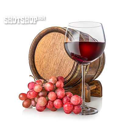 
                Weintrauben, Rotwein, Weinfass                   