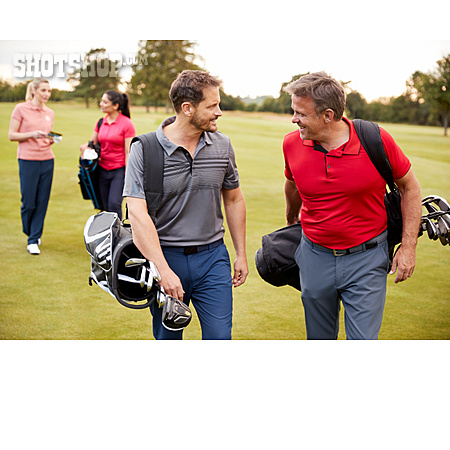 
                Kommunikation, Golfspieler, Golfausrüstung                   