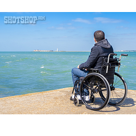 
                Meer, Rollstuhlfahrer                   