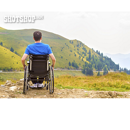 
                Berge, Ausflug, Rollstuhlfahrer                   