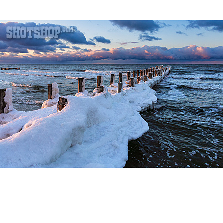 
                Winter, Ostsee, Buhne                   
