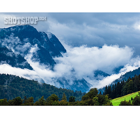 
                Wolken, Berchtesgadener Alpen                   