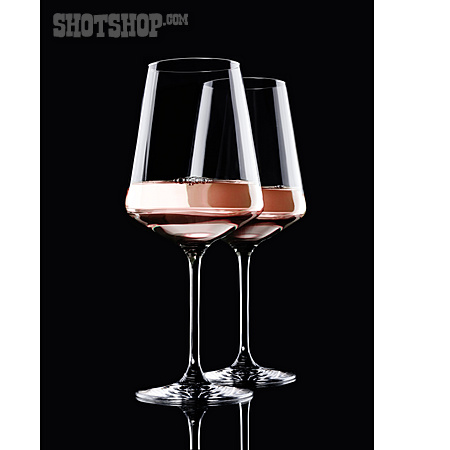 
                Weinglas, Rosewein                   