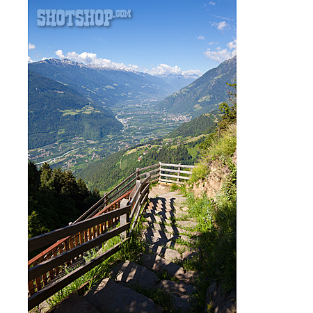 
                Alpen, Wanderweg, Südtirol                   