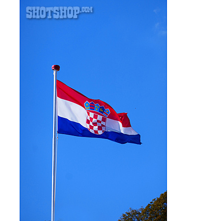 
                Kroatien, Nationalflagge                   
