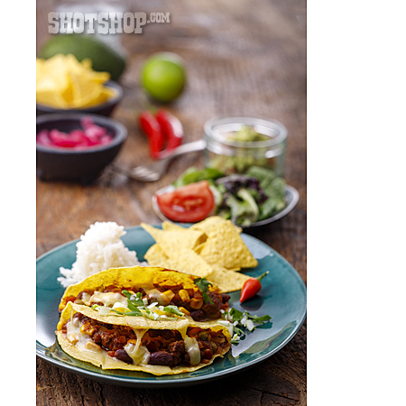 
                Fastfood, Gefüllt, Taco, Mexikanische Küche                   