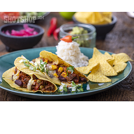 
                Fastfood, Chili Con Carne, Taco, Mexikanische Küche, Tortilla                   