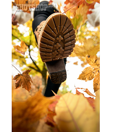 
                Herbst, Spaziergang, Schuhprofil                   