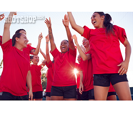 
                Motivation, Jubel, Frauenpower, Fußballspielerin, Frauenfußball                   