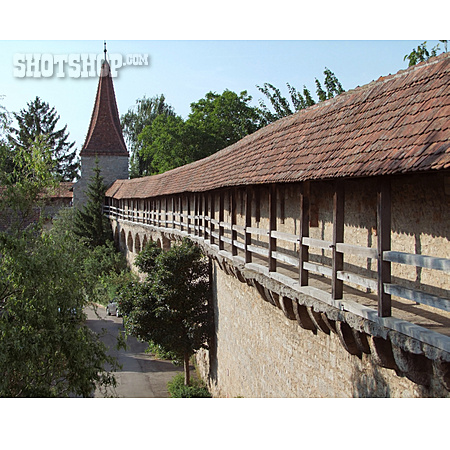 
                Stadtmauer, Rothenburg Ob Der Tauber                   