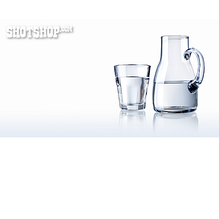 
                Wasserglas, Trinkwasser, Wasserkrug                   