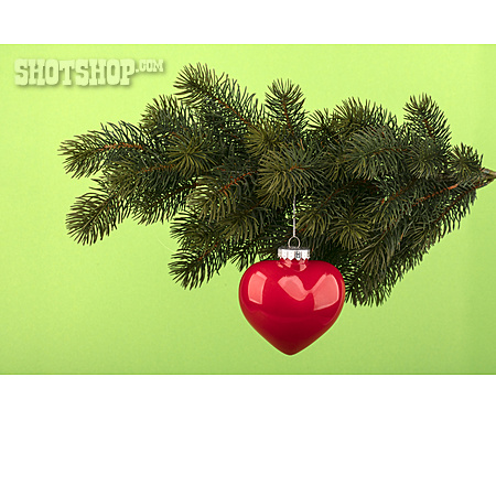 
                Herz, Christbaumschmuck, Weihnachtsbaumanhänger                   