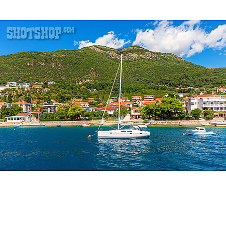 
                Segelboot, Adria, Bucht Von Kotor                   