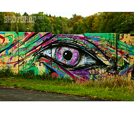 
                Auge, Graffiti                   