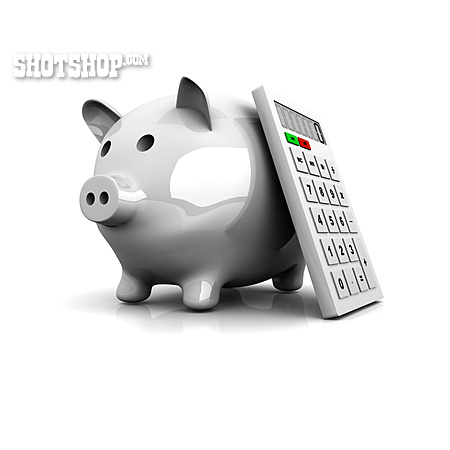 
                Calculator, Save, Piggy Bank                   