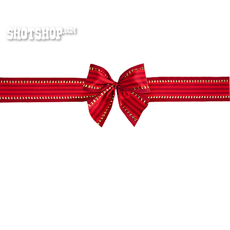 
                Geschenkband, Rot-gold, Geschenkschleife                   