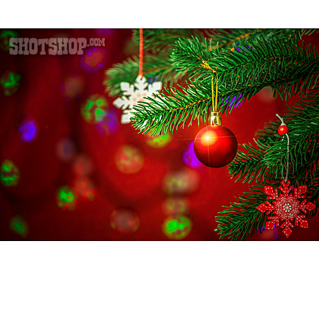 
                Weihnachtsdekoration, Christbaumkugeln, Weihnachtsbaum                   