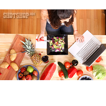 
                Healthy Diet, Laptop, Online                   