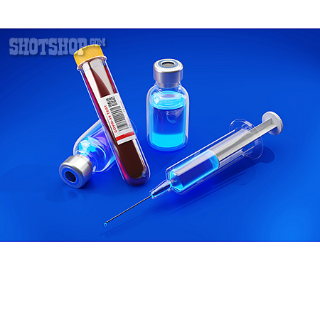 
                Impfstoff, Bluttest, Covid-19                   