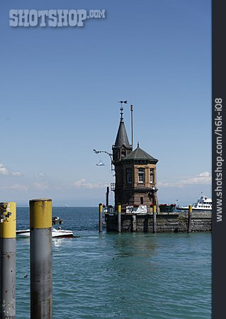 
                Konstanz, Hafeneinfahrt, Molenhäuschen                   
