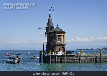 
                Konstanz, Hafeneinfahrt, Molenhäuschen                   