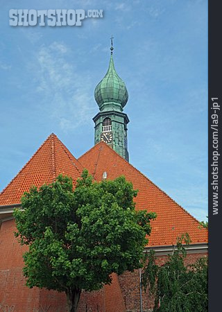 
                Backsteinkirche, Barockkirche, Wesselburen, St.-bartholomäus-kirche                   