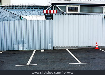 
                Barrier, Warehouse, Corrugated Iron                   