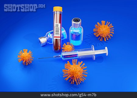 
                Impfstoff, Bluttest, Coronavirus, Covid-19                   