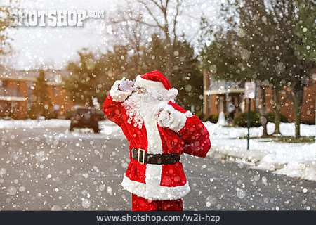 
                Winter, On The Move, Searching, Santa Clause, Snowing                   
